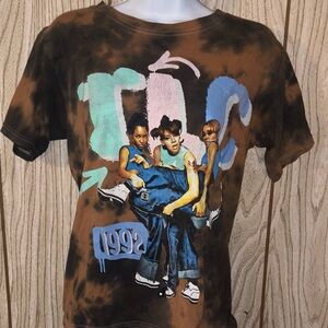 TLC Brown Tie-Dye Tee